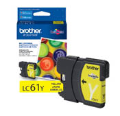 Brother LC61Y Yellow Ink Cartridge 325 Yield (OEM)