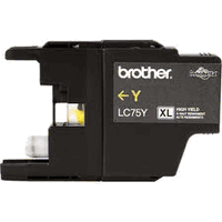 Brother LC75Y Hi-Yield Yellow Ink Cartridge (OEM)