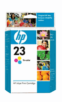 Hewlett Packard C1823D 23 Tri-Color Inkjet Cartridge 620 Yield (OEM)