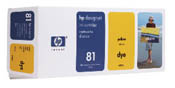 Hewlett Packard C4933A 81 Yellow Dye Ink Cartridge (OEM)