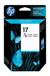 Hewlett Packard C6625A 17 Tri-Color Inkjet Cartridge 480 Yield (OEM)