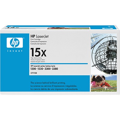 Hewlett Packard C7115X 15X LaserJet Toner Cartridge 3.5K Yield (OEM)