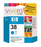 Hewlett Packard C9415A 38 Cyan Ink Cartridge 4500 Yield (OEM)