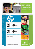 Hewlett Packard C9508FN 21 Black Ink Cartridge (2 Pack) (OEM)