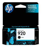 Hewlett Packard CD971AN HP 920 Ink Cartridge Black 420 Yield (OEM)