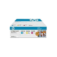 Hewlett Packard CF340A HP 304A LaserJet Smart Print Cartridge (3 Pack) (OEM)