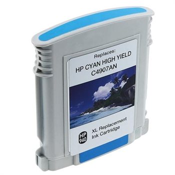 HP C4907AN Cyan Remanufactured Ink Cartridge