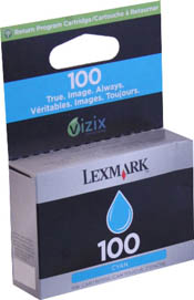 Lexmark 14N0900 #100C Cyan Return Program Ink 200Yd (OEM)