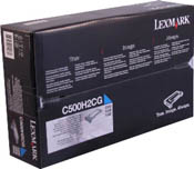 Lexmark C500H2CG Hi-Yield Cyan Toner 3K Yield (OEM)