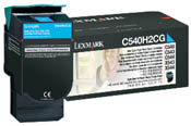 Lexmark C540H2CG Cyan Hi-Yield Toner 2K Yield (OEM)