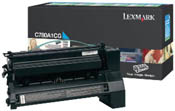 Lexmark C780A1CG Cyan Return Program Toner 6K Yield (OEM)