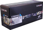 Lexmark C780H4CG Government Cyan Hi-Yield Return Program Toner (OEM)