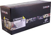 Lexmark C782X4YG Government Yellow Extra Hi-Yield Return Program Toner (OEM)