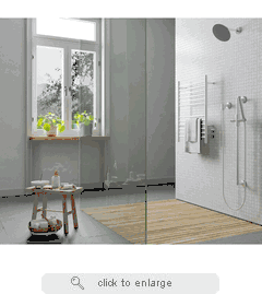 Amba Cape Model 2332 12 Straight Bar Hardwired Towel Warmer