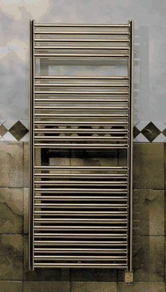 Myson ERR4 Angara 20W x 48H Contemporary Electric Brass Construction  Hardwired Towel Warmer