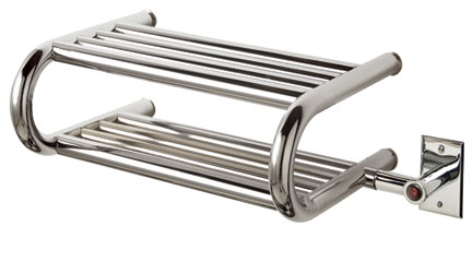 Myson ES40-2 Lekoro 6.75 x 24.25 Classic Electric Brass Construction  Hardwired Towel Warmer