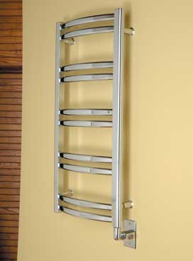 Myson Ferlo ECMH3-2 Contemporary Electric Brass Construction Hardwired Towel  Warmer 17 1/4W x 35 1/4H