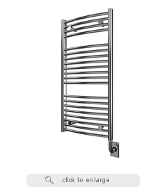 Tuzio Blenheim 17.5" W x 37" H Electric Hardwired Towel Warmer - Chrome