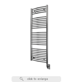 Tuzio Blenheim 17.5" W x 51" H Electric Hardwired Towel Warmer - Chrome