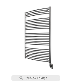Tuzio Blenheim 29.5" W x 51" H Electric Hardwired Towel Warmer - Chrome