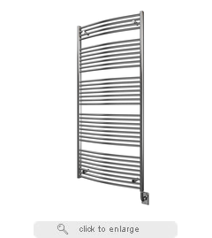 Tuzio Blenheim 29.5" W x 64.5" H Electric Hardwired Towel Warmer - Chrome