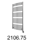 Tuzio Blenheim 29.5" W x 64.5" H Electric Hardwired Towel Warmer - Chrome