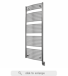 Tuzio E208 23.5 Inch W x 64.5 Inch H Blenheim Plug-in Towel Warmer in Chrome