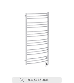 Tuzio Laveno Electric Plug-In 23.5" W x 47.5" H Towel Warmer
