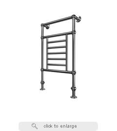 Tuzio Thames Hydronic Floor Standing Towel Warmer