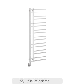 Tuzio Trento 19.5" W x 60.5" H Electric Hardwired Towel Warmer