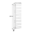 Tuzio Trento 19.5" W x 60.5" H Electric Plug-In Towel Warmer