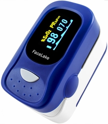FL100 Fingertip Pulse Oximeter with Alarm & Case