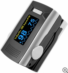 FL-200 Fingertip Pulse Oximeter - Blood Oxygen Monitor - with Case