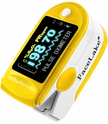FL350 Fingertip Pulse Oximeter, Yellow