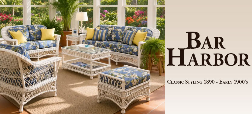 Bar Harbor Wicker Furniture Set