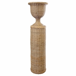 Braided Column Pedestal Urn