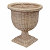Braided Square Wicker Urn