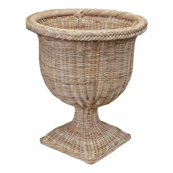 Braided Square Wicker Urn
