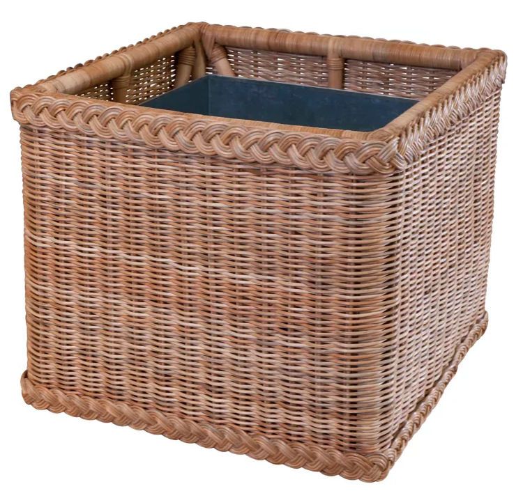 5502 Braided Wicker Planter Box