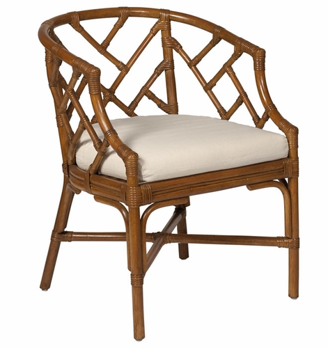Chippendale Rattan Club Chair