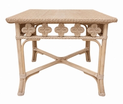 Clover Rattan Game Table