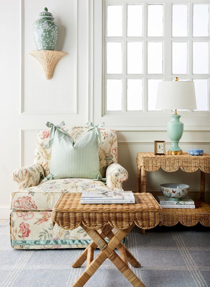 3106 Coco Wicker X Bench