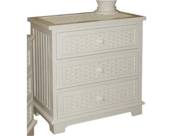 C3DC Cottage Wicker 3 Drawer Chest