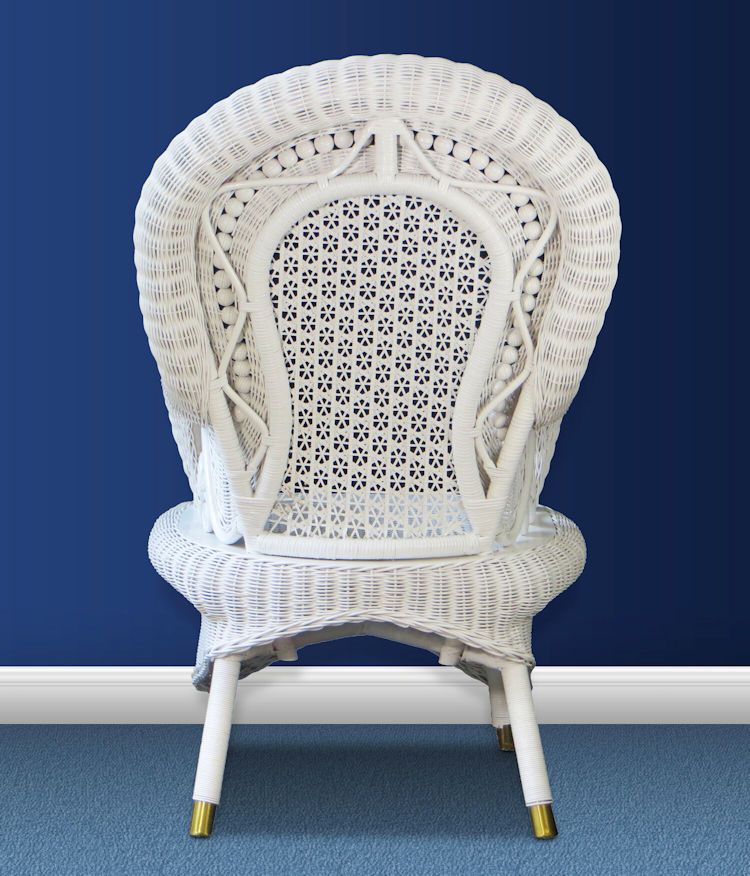 CAC Country Wicker Arm Chair