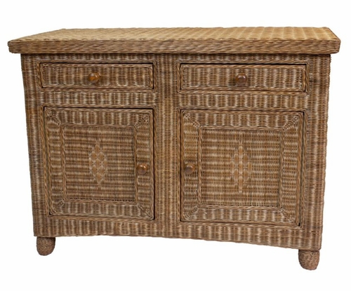 Eastern Shore Wicker Sideboard Cabinet