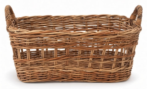 European Rattan Market Basket