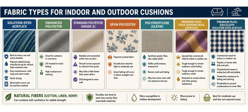 Fabric Types for Wicker Furniture Cushions