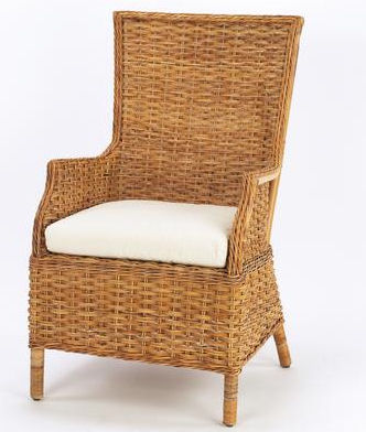 French Country Rattan Winery Chair