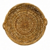 French Country Round Rattan Tray