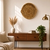 French Country Round Rattan Tray
